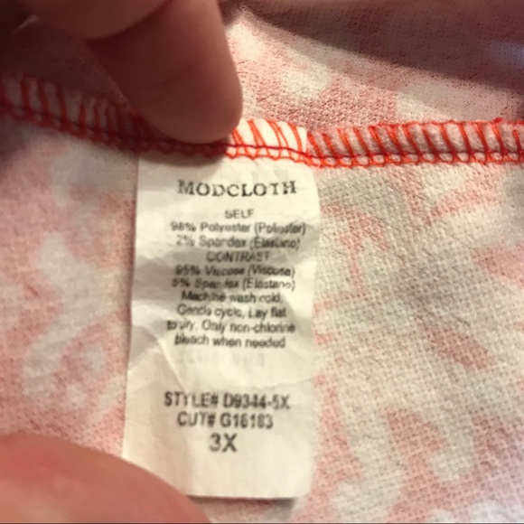 Gilli/ModCloth red sleeveless dress, size 3X - Picture 6 of 7